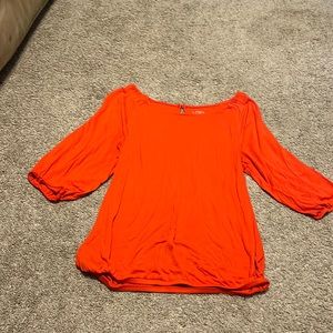 Orange 3/4 sleeve top